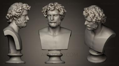 Busts and heads antique and historical (BUSTA_0557) 3D model for CNC machine